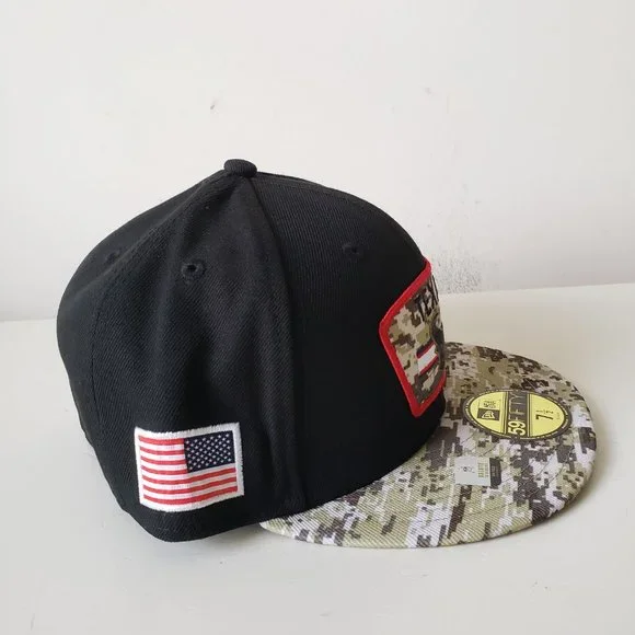 New Era Houston Texans Salute to Service 59Fifty Camo Hat Cap Fitted 7 1/2 - Picture 6 of 9